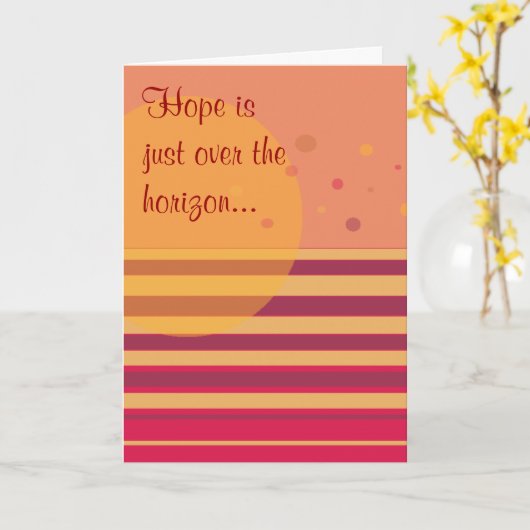 Die Hoffnung ist kurz vor dem Horizont... Karte (Gelbe Blume)