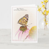 Die Hoffnung schweben.. Inspirationskarte Karte (Gelbe Blume)