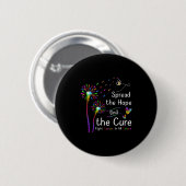 Die Hoffnung zu finden, die heilende Farbe Krebs A Button (Vorne & Hinten)