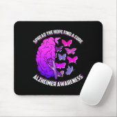 Die Hoffnung zu finden, eine Heilung Alzheimer Bew Mousepad (Mit Mouse)