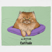Die Höhe hat Katitude. Fleecedecke (Vorderseite (Horizontal))
