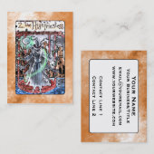 Die hohe Priesterin-Tarot-Karte Visitenkarte (Vorne/Hinten)