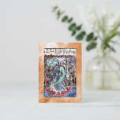 Die hohe Priesterin-Tarot-Karte Visitenkarte (Stehend Vorderseite)