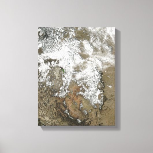 Die hohen Gipfel der Rocky Mountains Leinwanddruck (Vorderseite)