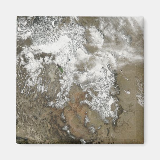 Die hohen Gipfel der Rocky Mountains Magnet (Vorne)