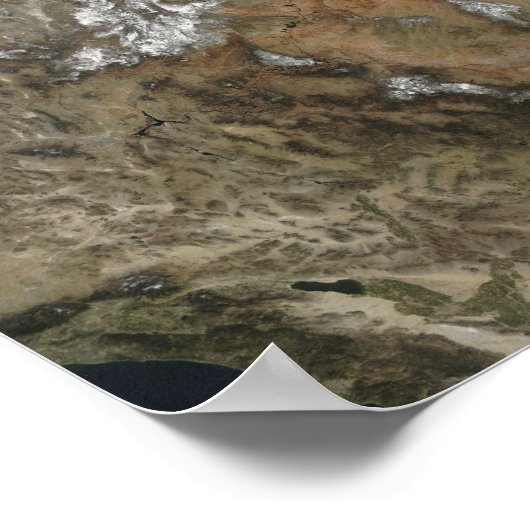 Die hohen Gipfel der Rocky Mountains Poster (Ecke)