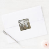 Die hohen Gipfel der Rocky Mountains Quadratischer Aufkleber (Umschlag)