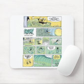 Die hohen surfenden Cartoons der Sumpf-Brandung Mousepad (Mit Mouse)
