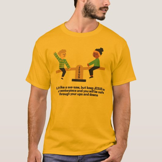 Die Höhen und Tiefen des Lebens wie ein sichtbarer T-Shirt (Vorderseite)
