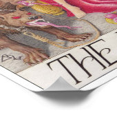 Die Hohepriesterin Tarotkarte Poster (Ecke)