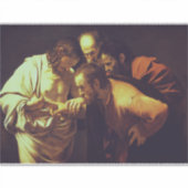 Die Höhepunkte des Heiligen Thomas von Caravaggio Aufkleber (Vorderseite)