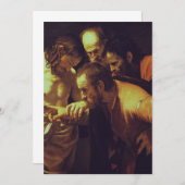 Die Höhepunkte des Heiligen Thomas von Caravaggio Dankeskarte (Vorne/Hinten)
