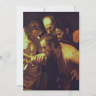 Die Höhepunkte des Heiligen Thomas von Caravaggio Feiertagskarte