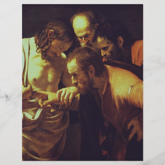 Die Höhepunkte des Heiligen Thomas von Caravaggio Flyer (Vorne)