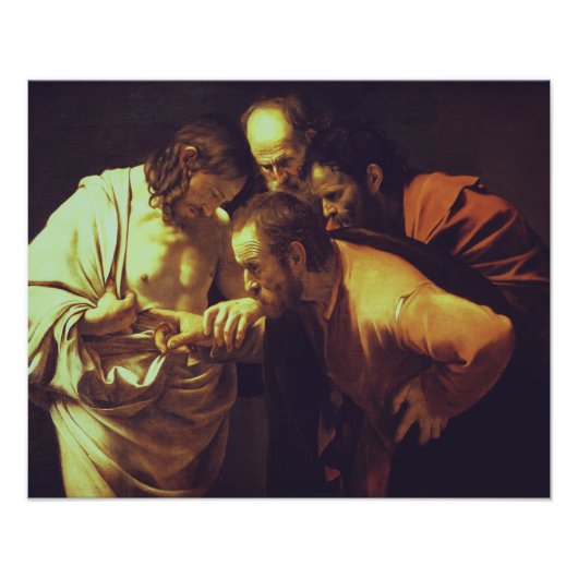 Die Höhepunkte des Heiligen Thomas von Caravaggio Fotodruck (Vorne)
