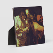 Die Höhepunkte des Heiligen Thomas von Caravaggio Fotoplatte (Vorderseite)