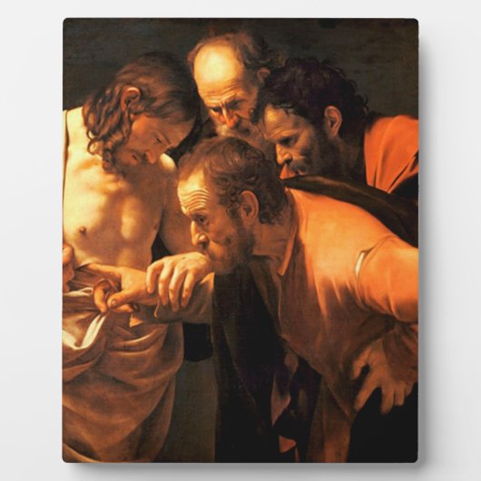 Die Höhepunkte des Heiligen Thomas von Caravaggio Fotoplatte (Vorderseite)