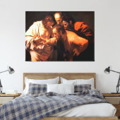 Die Höhepunkte des Heiligen Thomas von Caravaggio Leinwanddruck (Insitu (Schlafzimmer))