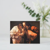 Die Höhepunkte des Heiligen Thomas von Caravaggio Postkarte (Stehend Vorderseite)