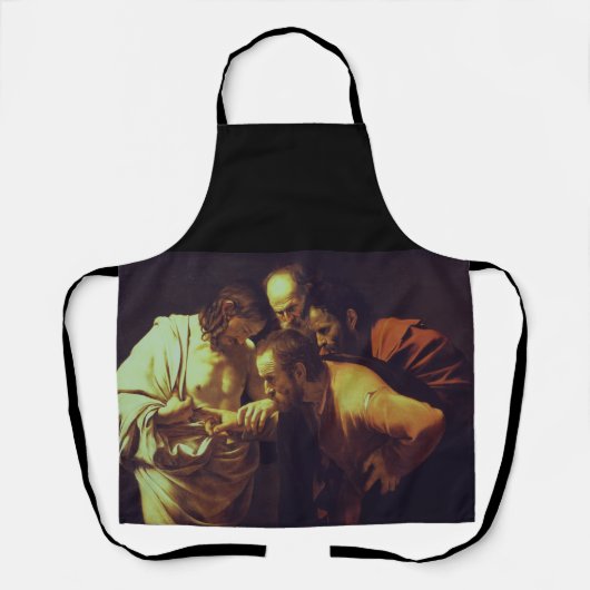 Die Höhepunkte des Heiligen Thomas von Caravaggio Schürze (Vorderseite)