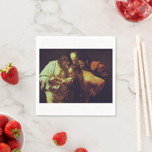 Die Höhepunkte des Heiligen Thomas von Caravaggio Serviette (Beispiel)