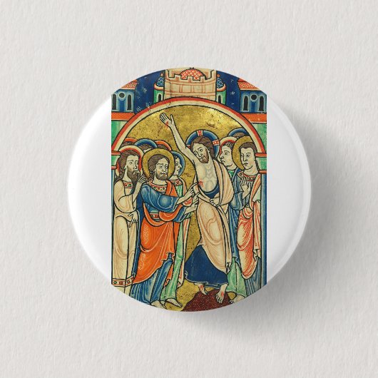 Die Höhepunkte des Heiligen Thomas von Psalter Button (Vorderseite)