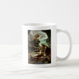 Die Höhle des Sturms Nymphs, 1903 (Öl auf Kaffeetasse