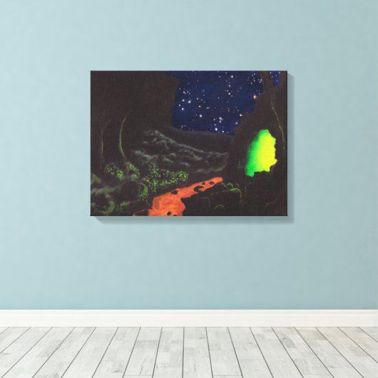 Die Höhle Lumineszenz: Die Leinwand ist nicht zuge (Insitu (Holzboden))