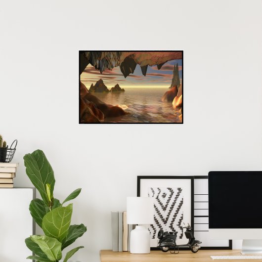 Die Höhle Poster (Heimbüro)