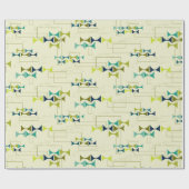 Die Höhlen-Lampenschirm des Vaters (Grün) Geschenkpapier (Flach)