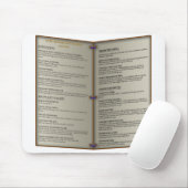 Die Höhlen-Taverne-Menü des Drachen Mousepad (Mit Mouse)