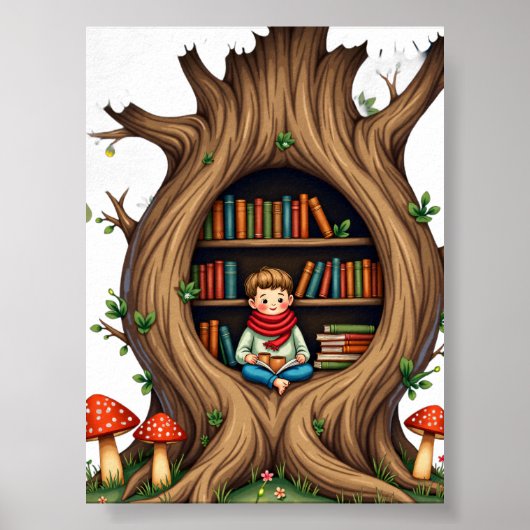 Die Höhlenbaum-Ecke Poster (Vorne)