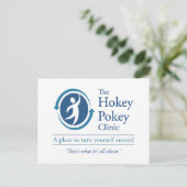 Die Hokey Pokey Clinic Postkarte (Stehend Vorderseite)