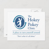 Die Hokey Pokey Clinic Postkarte (Vorne/Hinten)
