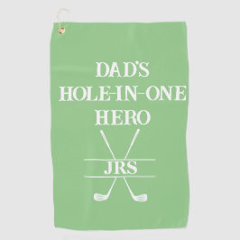 Die Hole-in-One-Helden-Initials des benutzerdefini Golfhandtuch