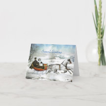 Die Holiday Card des Schnee-Pferdes entdecken