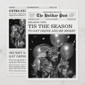 Die Holiday Press Zeitung Frohe Festzeit Einladung (Vorne/Hinten)