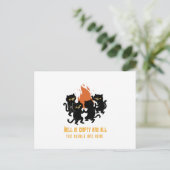 Die Hölle ist leer und alle Teufel sind hier Postkarte (Stehend Vorderseite)