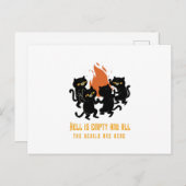 Die Hölle ist leer und alle Teufel sind hier Postkarte (Vorne/Hinten)