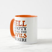 Die Hölle ist leer und alle Teufel sind hier Tasse (Vorderseite Links)