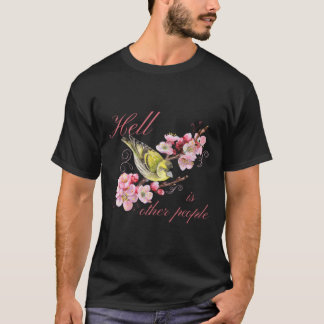 Die Hölle sind andere Menschen Retro Vintage Vogel T-Shirt