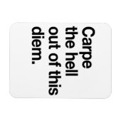 Die Hölle wird aus diesem Diem herausfallen Magnet (Horizontal)