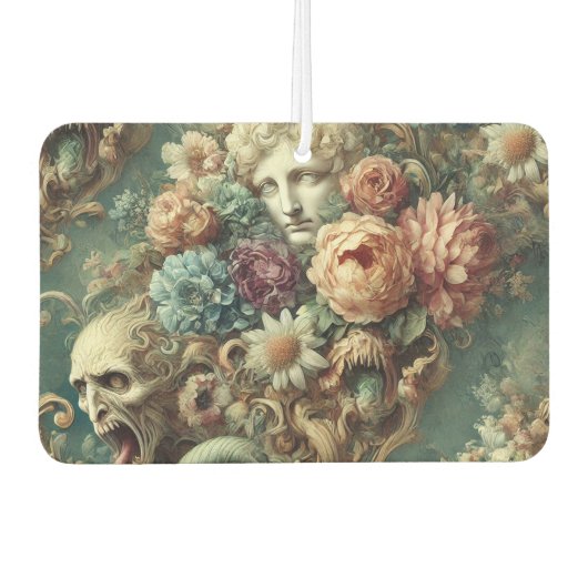 Die Höllenmotorade - gotisches Blumendesign Autolufterfrischer (Vorderseite)