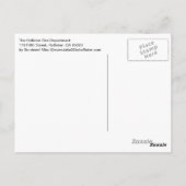 Die Hollister-Feuerwehr Postkarte (Rückseite)