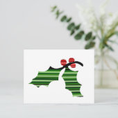 Die Holly-Leaf-Logo-Postkarte Postkarte (Stehend Vorderseite)