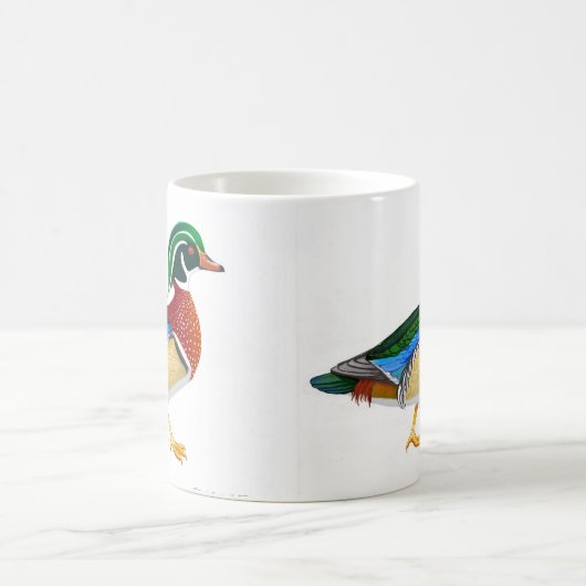 Die hölzerne Enten-Tasse Kaffeetasse (Mittel)