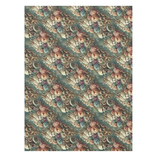 Die hölzerne Motorkade - gotisches großes Muster Tischdecke (Vorderseite)