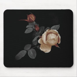 Die hölzerne Rosen-Mausunterlage Mousepad