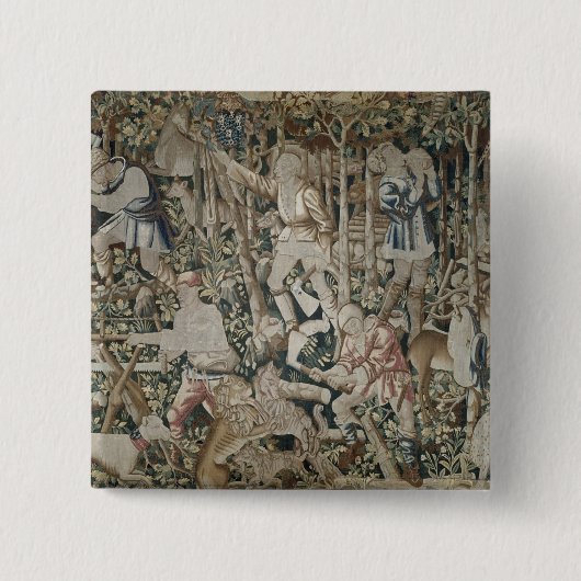 Die Holzfäller, Tournai Werkstatt Button (Vorderseite)