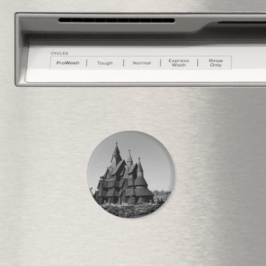 Die Holzkirchen Norwegens Magnet (In Situ (Geschirrspüler))